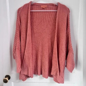 Barefoot Dreams Cozychic Lite
Ribbed Shrug Cardi Women's S/M
Coral